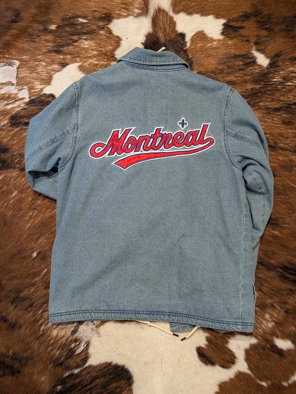 Starter Montreal Expos Denim Jacket Medium - Picture 3 of 3